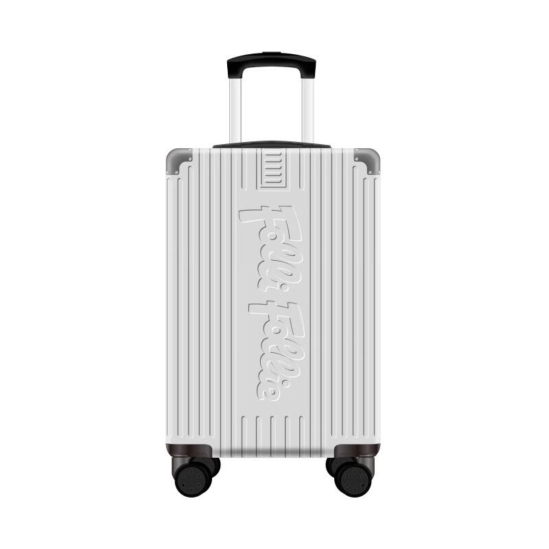 Folli Follie FF Striped Hardside 20-inch Carry-On Suitcase