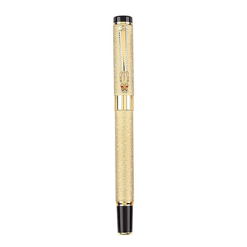 Matte metal fountain pen 1pcs золотой