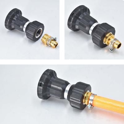 Brass Garden Hose End Hose Connector Stainless Steel Tightening Clamp Kit For Water Faucet Sprayers Garden Hose Irrigation Part