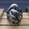 Titanium Steel Medusa Nine-Headed Serpent Men's Punk Ring