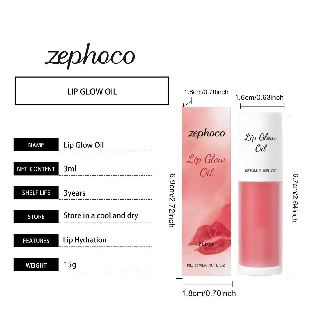 OUHOE Gloss à Lèvres Hydratant Hydratant Nourrissant Brillant Léger Maquillage Quotidien pour les Lèvres Huile à Lèvres