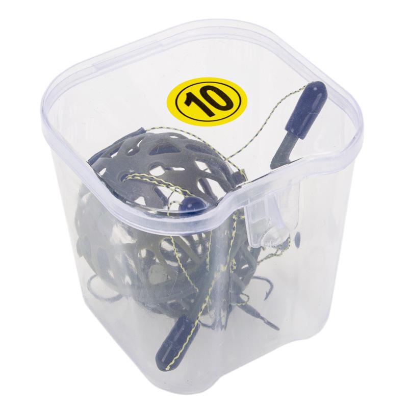 In-Stock Iseama Line Fishing Rig: 4-Fork Grass Carp Cage with Bighead Monster Hook, Flip Board, and Hanging String Hook