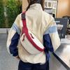 Color Block Crossbody Chest Bag Casual Waist Pack Lightweight Sling Bag for Women Men Travel Hiking Running Outdoor Sports