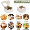 15/30 cajas de 4 pulgadas para repostería, pasteles, postres, pasteles, dulces, galletas, cajas de papel para regalo, suministros para bodas, cumpleaños, fiestas navideñas