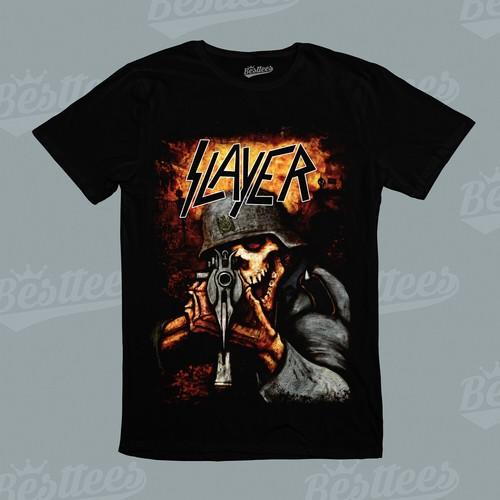 Men/Women/Kids American Band Music Trash Metal Rock n Roll Skull Slayer T-Shirt S разноцветный