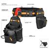 ToughBuilt - Handyman Tool Belt Set - 2-Pouch Padded Belt, Heavy-Duty Deluxe Organizer, Premium Quality - 10 Pockets, Hammer Loop, and 2 Patented Clip