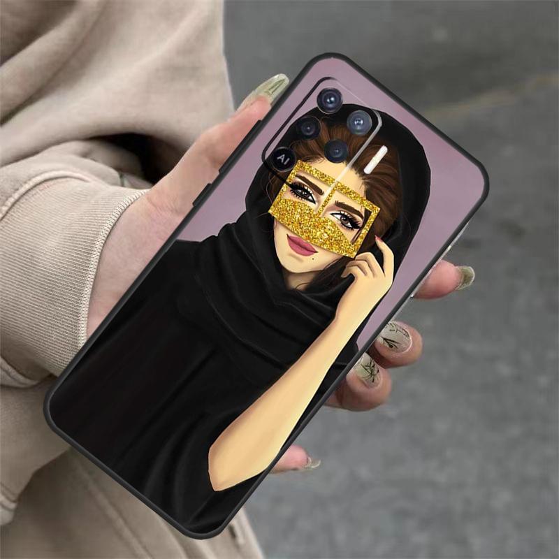 Islamic Muslim Hijabi Girls For OPPO A53S A57S A54 A74 A94 A17 A77 A58 A78 A98 A5 A9 A96 A76 A16 A52 A72 A79 A15 Case