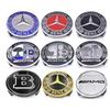 Autoaufkleber Für Benz Neu 4 Stück/Set 75mm Für Mercedes Benz AMG W203 W206 W220 W205 W211 W212 Auto Radnabenkappen Benz Em