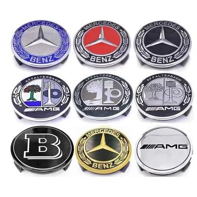 C200 E200 Für Mercedes Benz 4 Stück/Set 75mm Für Mercedes Benz AMG W203 W206 W220 W205 W211 W212 Auto Radnabenkappen Benz