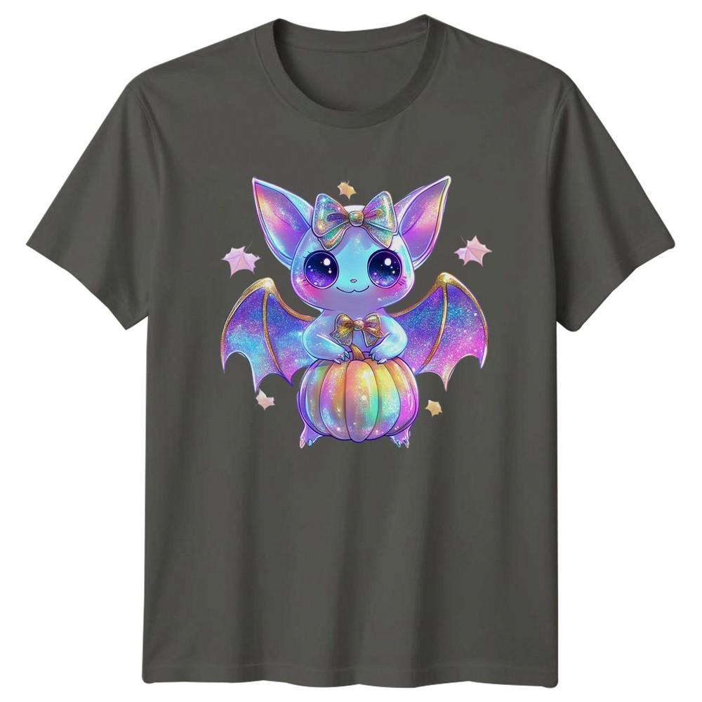 Cute Bat Pumpkin Halloween Holidays Unisexs TShirt Unisexs Tee Graphic Unisex S