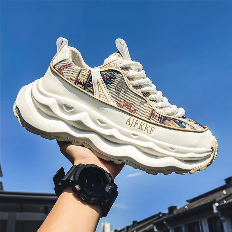 Sommer Hip Hop Herrenschuhe Casual Sportschuhe Herren Höhe erhöhen atmungsaktive beliebte Papa Schuhe