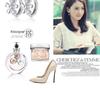Sweet Plum Blossom Korean Snowflake Crystal Earrings - Elegant & Lovely Stud Ear Accessories