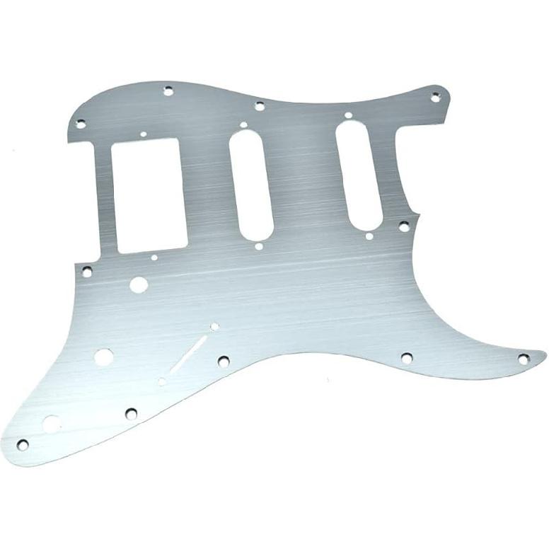 

Dopro 11-отверстий Анодированный алюминий Современный стиль Пикгард-накладка для гитары Strat HSS Подходит для American/Mexican FD Черный серебряный