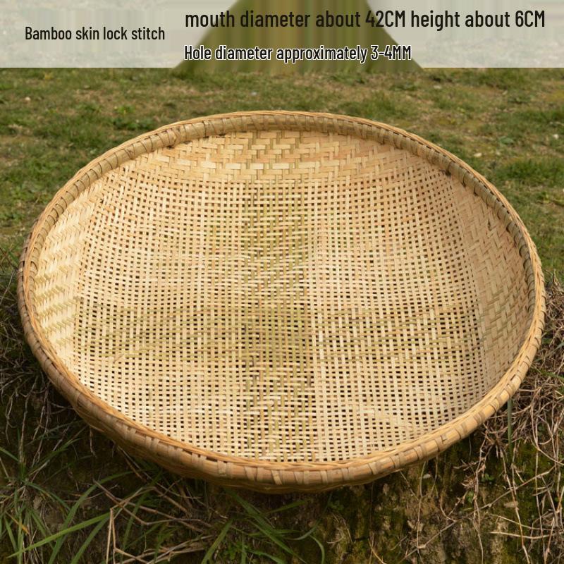 Handmade Bamboo Woven Rice Sieve Tray - Free Shipping