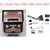 Car Radio Fascia Frame For Dodge Ram 1500 5500 2012- 9 Inch 2DIN Stereo Panel Wiring Harness Power Cord Cable Canbus Decoder