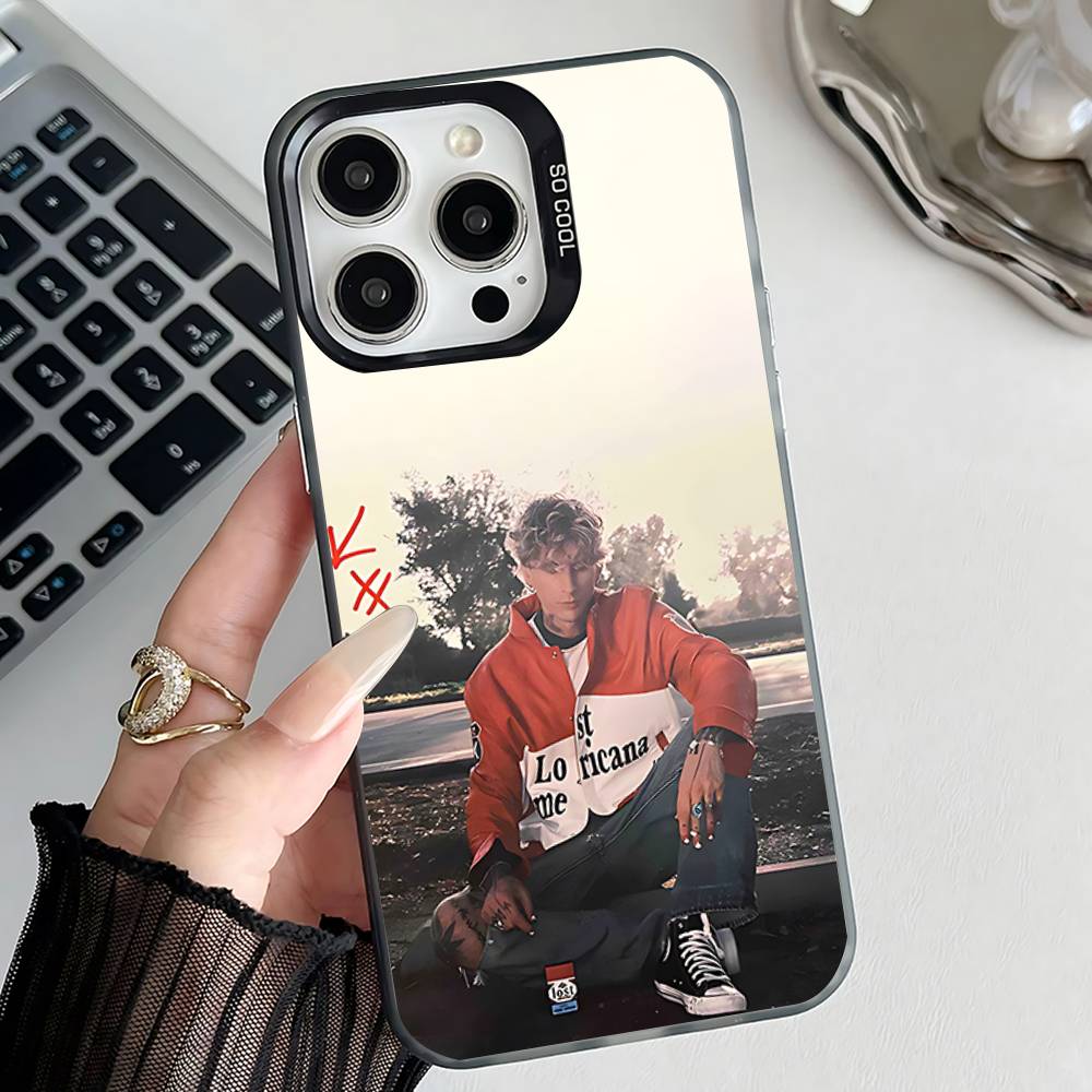 MGK LOST A-AMERICANA Phone Case For iPhone 17,16,15,14,13,12,11,Pro,XS,Max,Plus,Mini,SE4,E Black Matte Shockproof Cover