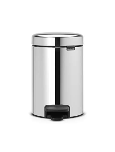 

Brabantia NewIcon Педальное мусорное ведро 3 л (Блестящая сталь)
