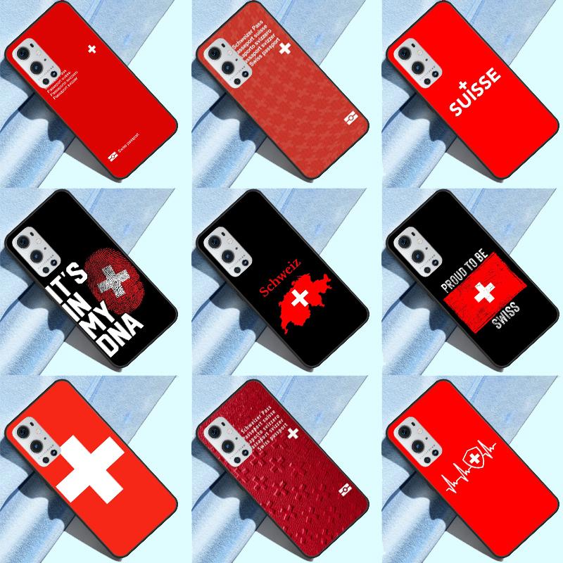 Schweiz Schweizer Flagge Hülle Für OnePlus 10T 8T 9RT 12 13 13R 11 9 10 Pro OnePlus Nord 4 CE 2 3 Lite N20 N30 Hülle