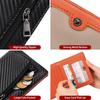 Japanese Style Carbon Fiber Leather Wallet for Men High-Quality Anti-Theft RFID Blocking Clutch PU Leather Coin Purse