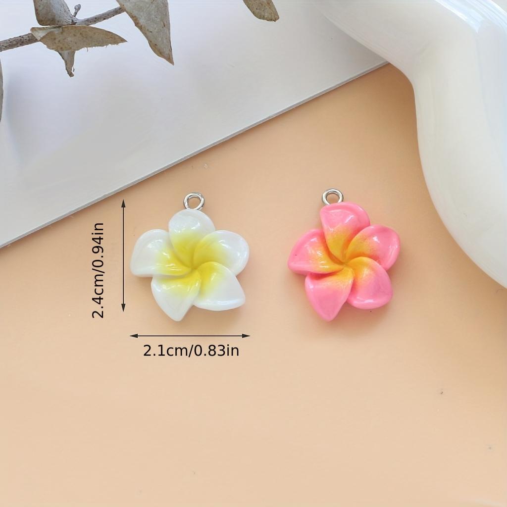 14Pcs Mix Resin Flower Charms Pendant For Jewelry Making Diy Necklace Bracelet Earrings Key Chain Accessories