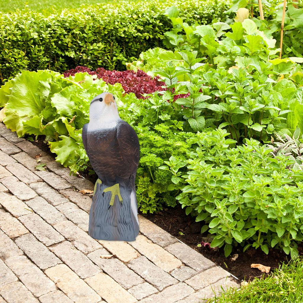 Falsche Eulenstatue Eulenattrappen zur Vogelabwehr Realistische Eulen Vogelscheuchen Vogelabwehrmittel mit Licht und Ton Vogelabwehr