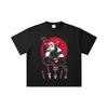 260 GSM Doppelgarn 32er Zählart 100% Baumwolle Demon Slayer V48 Uzui Druck Unisex Schweres Baumwoll-T-Shirt