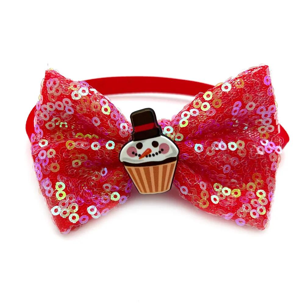 50/100pcs Christmas Dogs Pet Bow Tie Necktie Cute Christmas Tree Pets Dog Necktie for Small Dog Bow Ties Pet Product Dog Bows