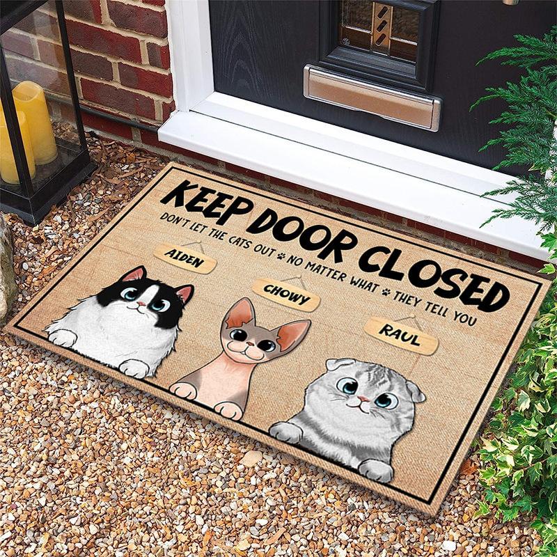 Welcome Entrance Door Mat Fun Cute Pet Pattern Carpet Living Room Dining Room Bathroom Decoration Rug Home Decoration