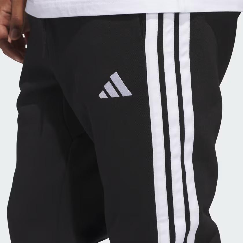 Adidas Essentials Logo Stripe Comfortable Casual Knit Sports Pants Men Pants Black White JD1861