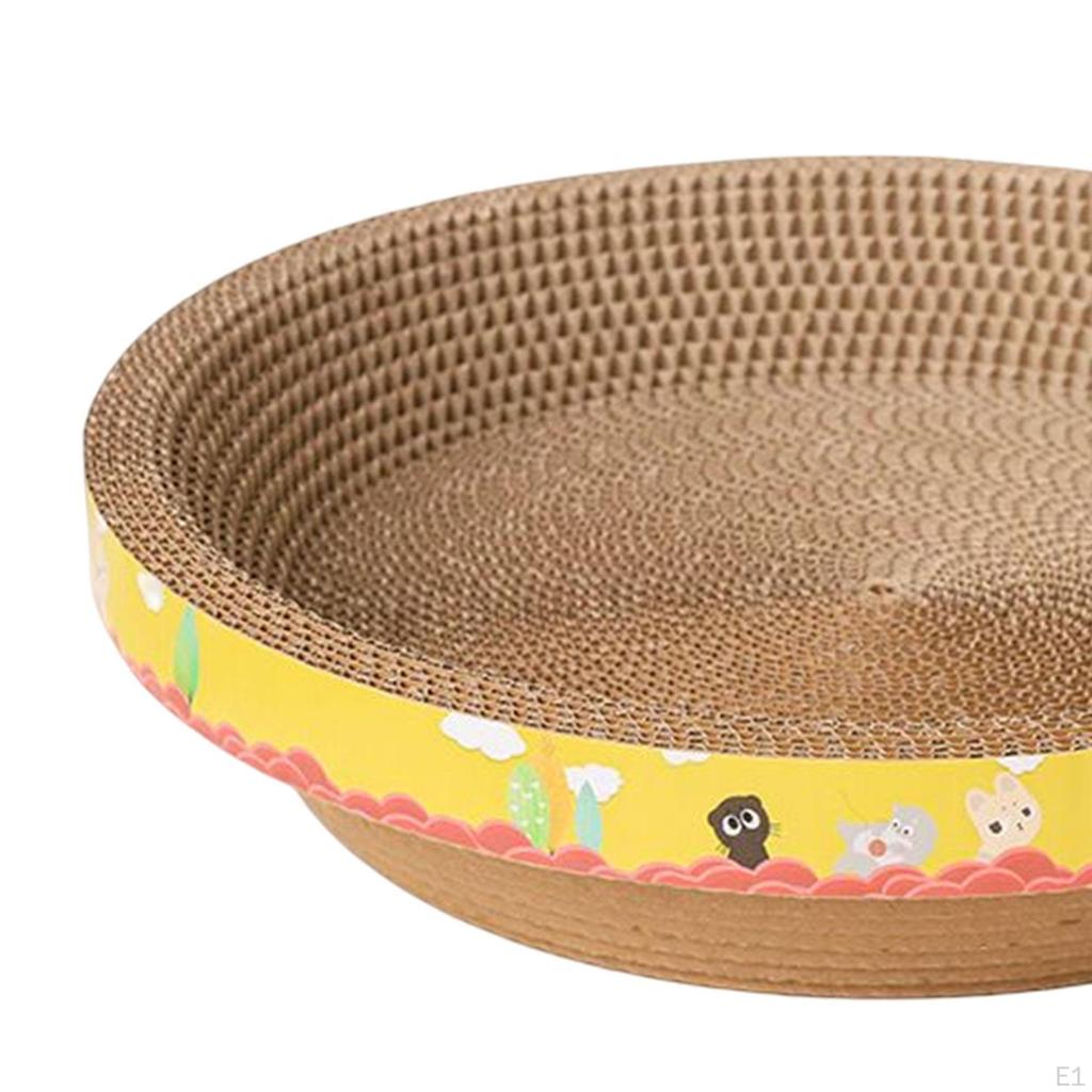 Cat Scratcher Cardboard Scratching Bed Bowl Wear Resistant Lounge Nest Recycle Board