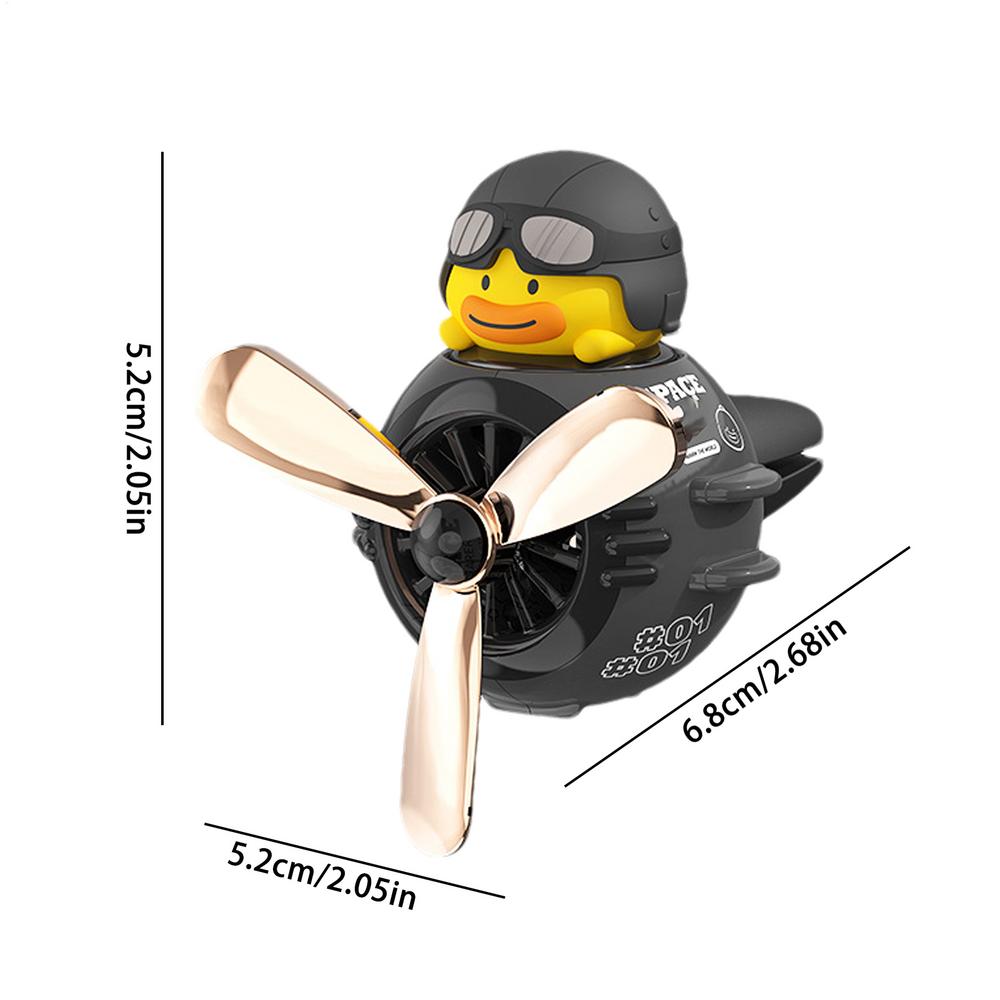 

Вращающийся пропеллер Автомобильные освежители воздуха Клипса Дефлектор обдува Ароматические клипсы с ароматом желтого утенка Автомобильный аромадиффузор Аксессуары для интерьера чёрный