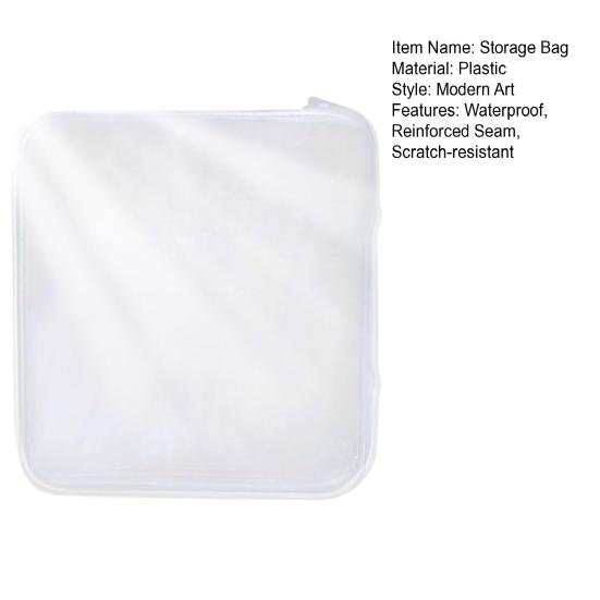 Waterproof Toy Storage Bin Durable PVC Material Reinforced Seam Scratch-resistant Container Zippered Hard Pouch
