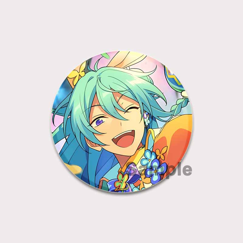 32/44/58mm Anime Ensemble Stars Pin Cartoon Figure Wataru Hibiki Brooch Creative Cute Art Badge for Backpack Decor Fans Collection Gifts