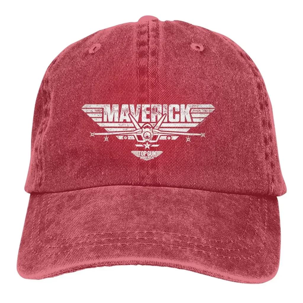 Vícebarevný klobouk se špičkou Pánská Dámská Kovbojská čepice Top Gun Maverick Středové Logo Tryskového Letadla Baseballové čepice Personalizovaný Kšilt Ochranné Klobouky