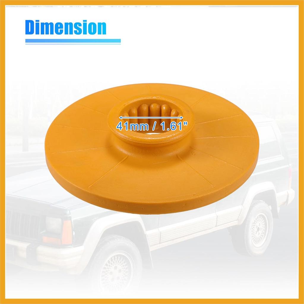 2pcs 5.31 Inch Rear Suspension Bump Stop Strut Bumper Bump Stop for Chevrolet Impala 2014-2020 No.13330714 Rubber Yellow Durable Material Replacement