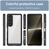For Sony Xperia 1 VI Phone Case WANLONFENG XC Series TPU Acrylic Cover with Tempered Glass (Big Lens Hole)