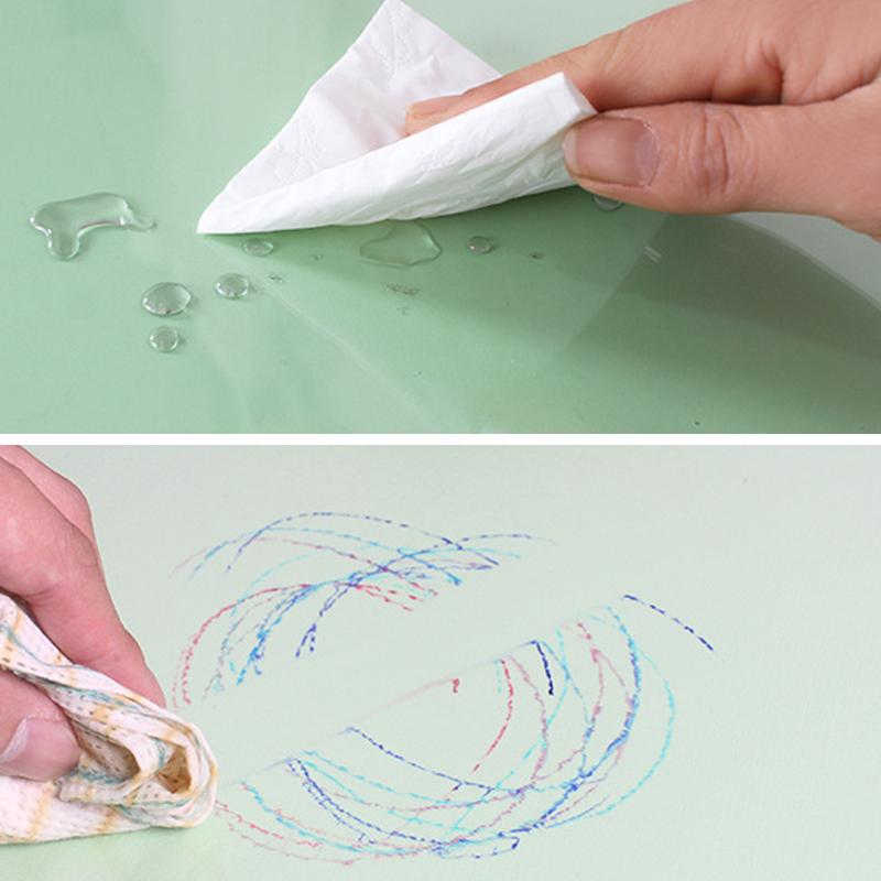 PVC Transparent Table Protective Cover Tablecloth Students Table Mat Desk Pad Waterproof Oil-proof Primary School Desk Cover