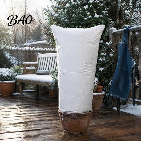 Garden Shrub Shield for Cold Winter Plant Freeze Protection Bag with Insulation Aluminum Liner And Drawstring Closure, Frost Blanket Cover Insulated