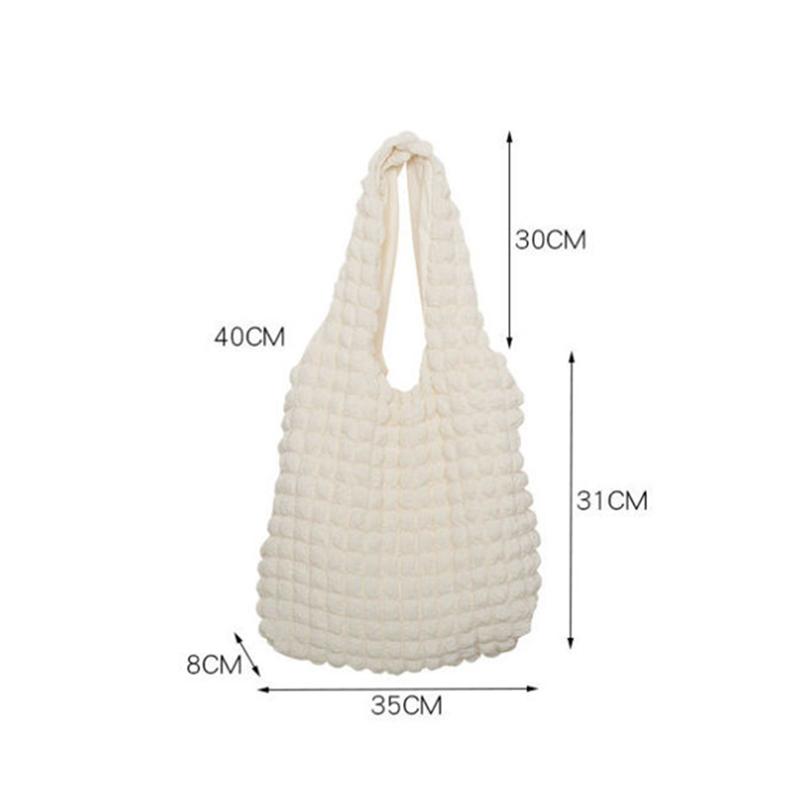 Summer Puff Cloud Sweet Shoulder Bag Fashion Girls Large Capacity Tote Bag