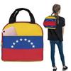 Bandera Venezolana, Mar Caribe en Sudamérica Bolsa de Almuerzo Aislada para Mujeres Niños Cajas de Comida Fiambrera Térmica Bolso