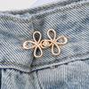 Metal Jeans Buttons Tighteners Adjustable Waist Button Fastener Adjustable Metal Buttons  Pants