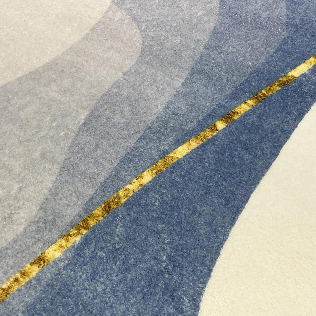 Irregular Shaped Wabi-Sabi Carpet: Thick Luxury Floor Mat for Living Room, Bedroom, Study, or Cloakroom