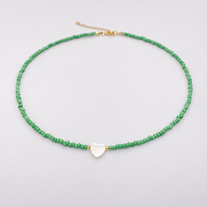 1 шт. Новое ожерелье-чокер в виде сердца с натуральной ракушкой для девочки — фото 8