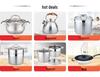 3L Pumpkin Pattern Stainless Steel Whistling Kettle for Household Stoves and Induction Cookers