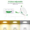 6PCS LED Downlight Recessed Round Ceiling Dowm Light 7W Dimmable for Bedroom Kitchen Home Decor Lighting Spotlight Panel Lights