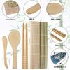 SHARE BEAUTY Bamboo Sushi Rolling Mat, Antibacterial, Sushi Making Tool, Sushi Kit, Hand Rolling Sushi, Multifunctional Kitchen Cooking Tool, Easy and