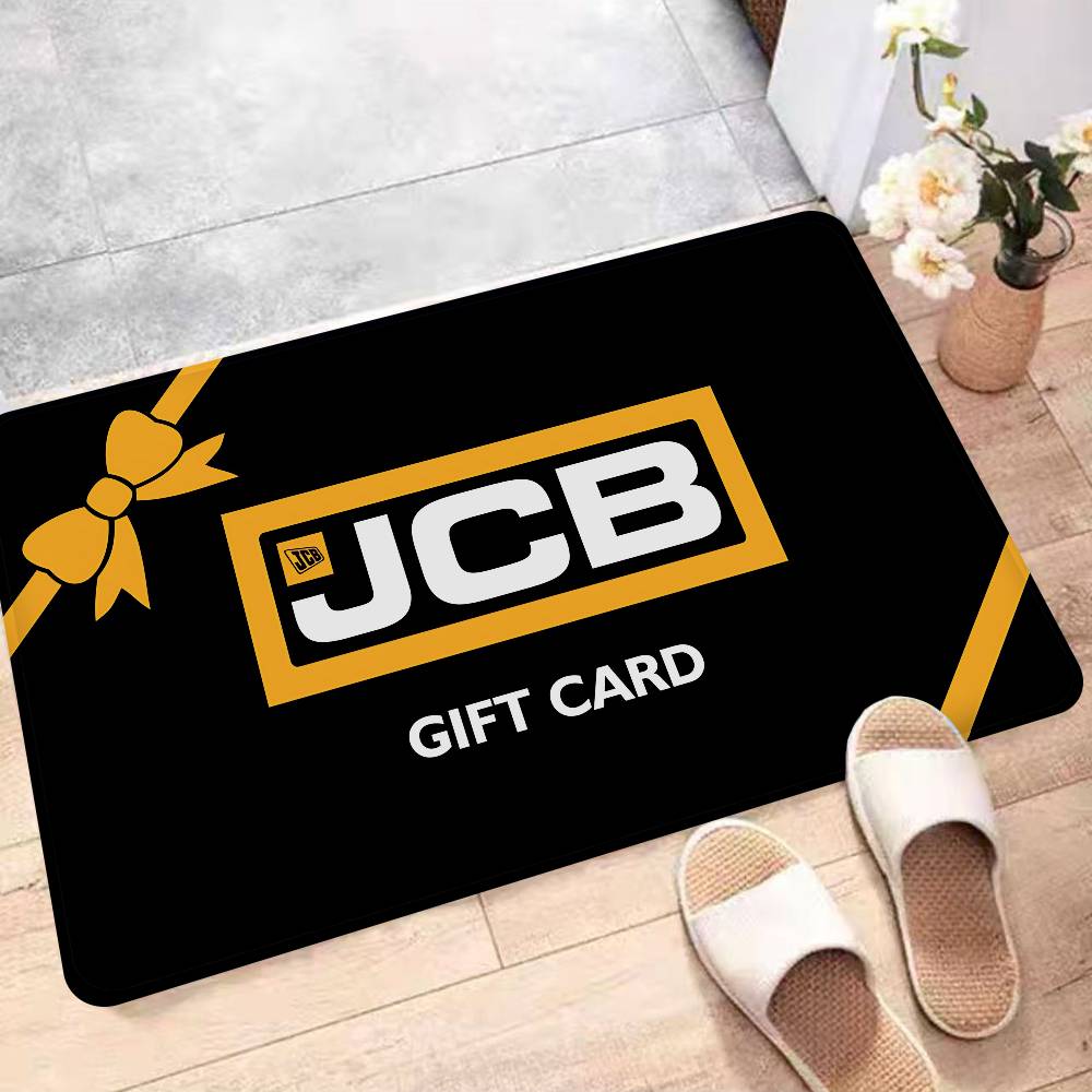 Excavator J-JCB Logo Floor Mat Non-Slip Laundry Room Mat Laundry Decor Balcony Child Living Room Household Carpets