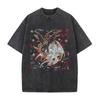 Harajuku Anime YuGiOh Tshirt Summer Short Sleeve Cotton Tee Shirt Gothic Yk Vintage Washed Oversized Tops Mens Clothing