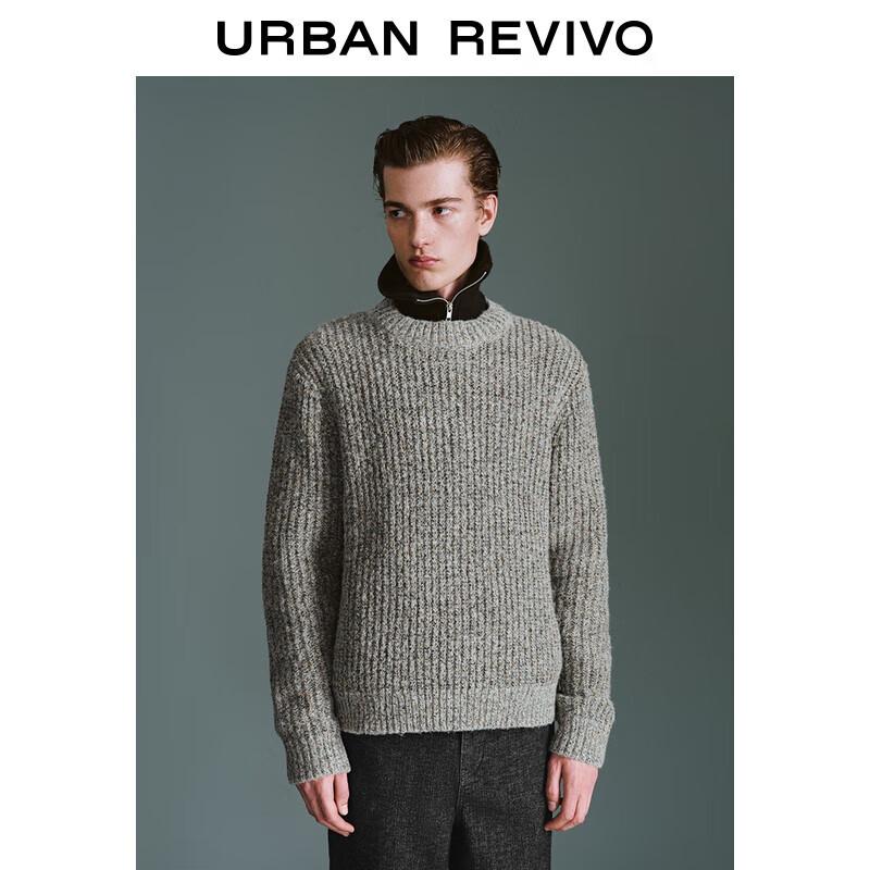 

UR Men s 2025 Spring Relaxed Fit Textured Knit Sweater XL