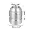 uxcell Car Auto 10AN Male Welding Fitting Plug Hose Adapter, Fuel , Aluminum Alloy, Silver Tone, 4 Pieces